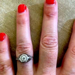 Antique Diamond Ring .75 ct weight